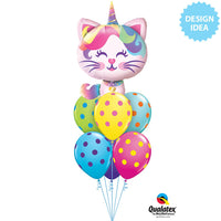 Qualatex 38 inch MYTHICAL CATICORN Foil Balloon 97537-Q-P