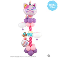 Qualatex 38 inch MYTHICAL CATICORN Foil Balloon 97537-Q-P