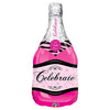 Qualatex 39 inch CELEBRATE PINK BUBBLY WINE Foil Balloon 15844-Q-P