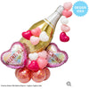 Qualatex 39 inch GOLDEN BUBBLY WINE BOTTLE Foil Balloon 98219-Q-P