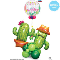 Qualatex 39 inch POTTED CACTUS Foil Balloon 78652-Q-P