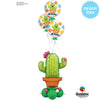 Qualatex 39 inch POTTED CACTUS Foil Balloon 78652-Q-P