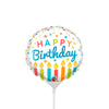 Qualatex 4 inch BIRTHDAY CANDLES MINI SHAPE (AIR-FILL ONLY) Foil Balloon 25184-Q-U