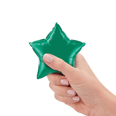 Qualatex 4 inch MINI STAR - EMERALD GREEN (AIR-FILL ONLY) Foil Balloon 22850-Q-U