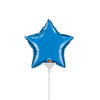 Qualatex 4 inch MINI STAR - SAPPHIRE BLUE (AIR-FILL ONLY) Foil Balloon 22849-Q-U