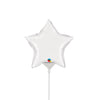 Qualatex 4 inch MINI STAR - WHITE (AIR-FILL ONLY) Foil Balloon 22855-Q-U