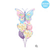 Qualatex 40 inch BEAUTIFUL BUTTERFLY Foil Balloon 13598-Q-P