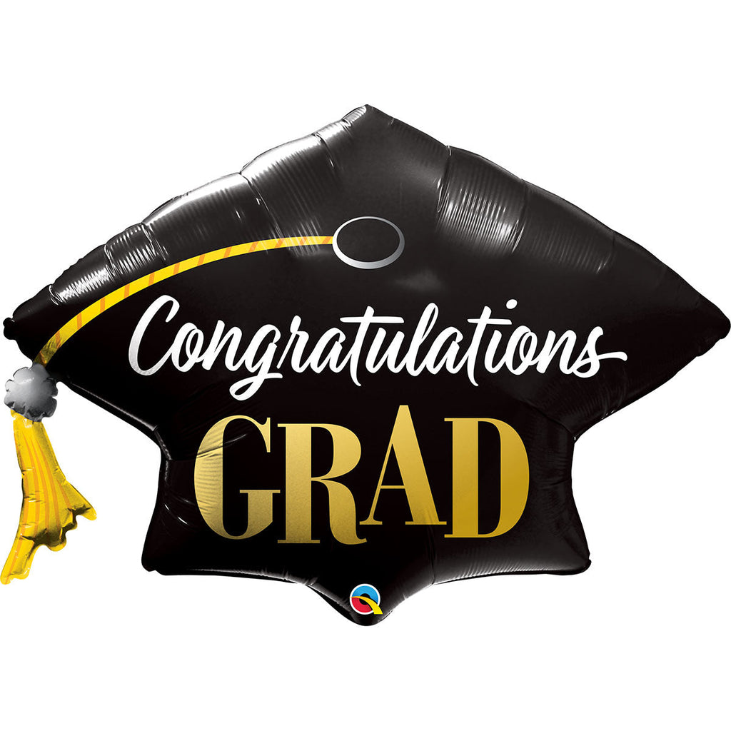 Qualatex 41 inch CONGRATULATIONS GRAD Foil Balloon 82656-Q-P