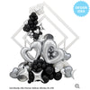 Qualatex 42 inch OPEN MARBLE HEART - SILVER Foil Balloon 23181-Q-P