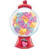 Qualatex 43 inch CANDY HEARTS GUMBALL MACHINE Foil Balloon 24711-Q-P