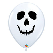 Qualatex 5 inch SKULL FACE Latex Balloons