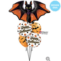 Qualatex 50 inch GLITZY & GLAM BAT Foil Balloon 14918-Q-P