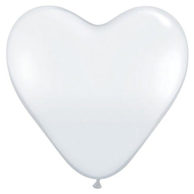 Qualatex 6 inch HEARTS - DIAMOND CLEAR (10 PK) Latex Balloons 43635-Q-10