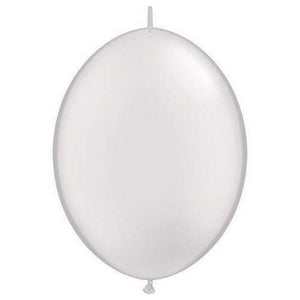 Qualatex 6 inch QUICKLINK - PEARL WHITE Latex Balloons 90268-Q