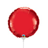 Qualatex 9 inch CIRCLE - RUBY RED (AIR-FILL ONLY) Foil Balloon 23358-Q-U