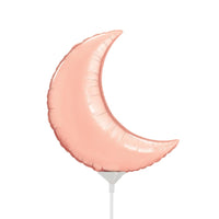 Qualatex 9 inch CRESCENT MOON - ROSE GOLD (AIR-FILL ONLY) Foil Balloon 57855-Q-U