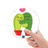 Qualatex 9 inch MINI CACTUS HUGS (AIR-FILL ONLY) Foil Balloon 58464-Q-U