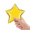 Qualatex 9 inch STAR - CITRINE YELLOW (AIR-FILL ONLY) Foil Balloon 24144-Q-U