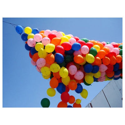 Silver Rainbow BALLOON DROP NET- 14FT X 17FT Balloon Drops BNP17-SR