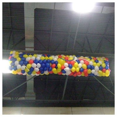 Silver Rainbow BALLOON DROP NET- 14FT X 25FT Balloon Drops BNP25-SR