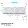 Silver Rainbow BOSS 500 - BALLOON DROP NET - 4FT X 14FT Balloon Drops BOSS500-SR