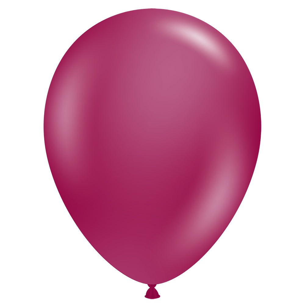 TUFTEX 11 inch TUFTEX CRYSTAL BURGUNDY Latex Balloons 10012-M