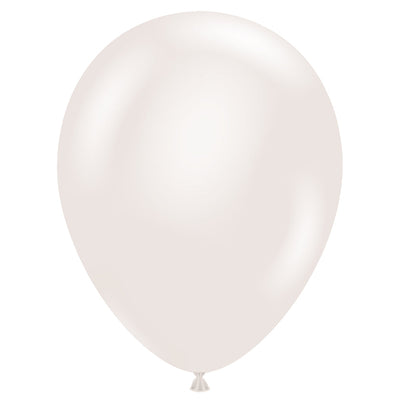 TUFTEX 11 inch TUFTEX PEARL SUGAR WHITE Latex Balloons 10037-M