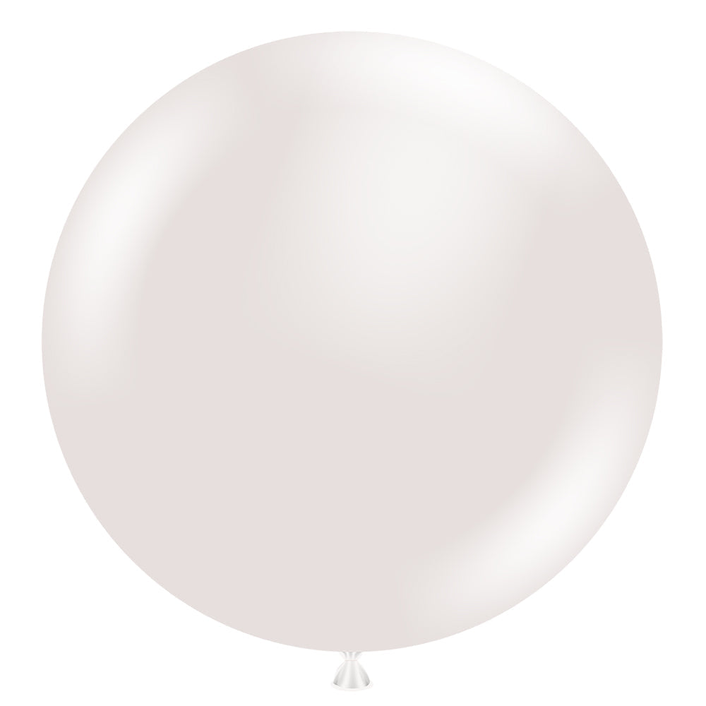 TUFTEX 17 inch TUFTEX PEARL SUGAR WHITE Latex Balloons 17037-M