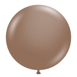 TUFTEX 24 inch TUFTEX COCOA BROWN Latex Balloons 24042-M