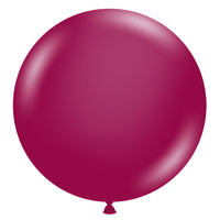 TUFTEX 24 inch TUFTEX CRYSTAL BURGUNDY Latex Balloons 24012-M