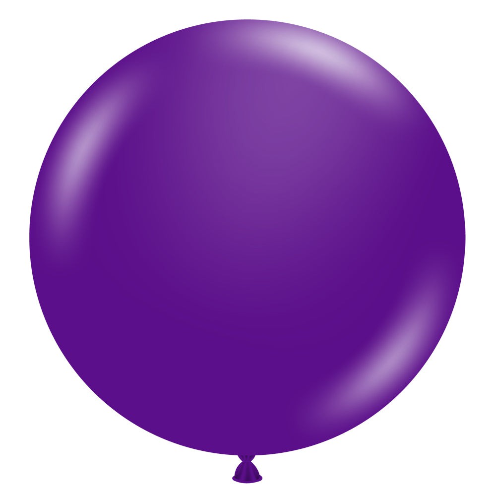 TUFTEX 24 inch TUFTEX CRYSTAL PURPLE Latex Balloons 24017-M