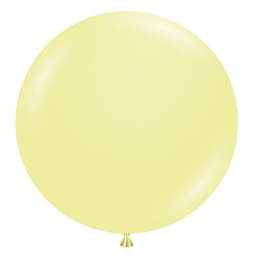 TUFTEX 24 inch TUFTEX LEMONADE YELLOW Latex Balloons 24083-M