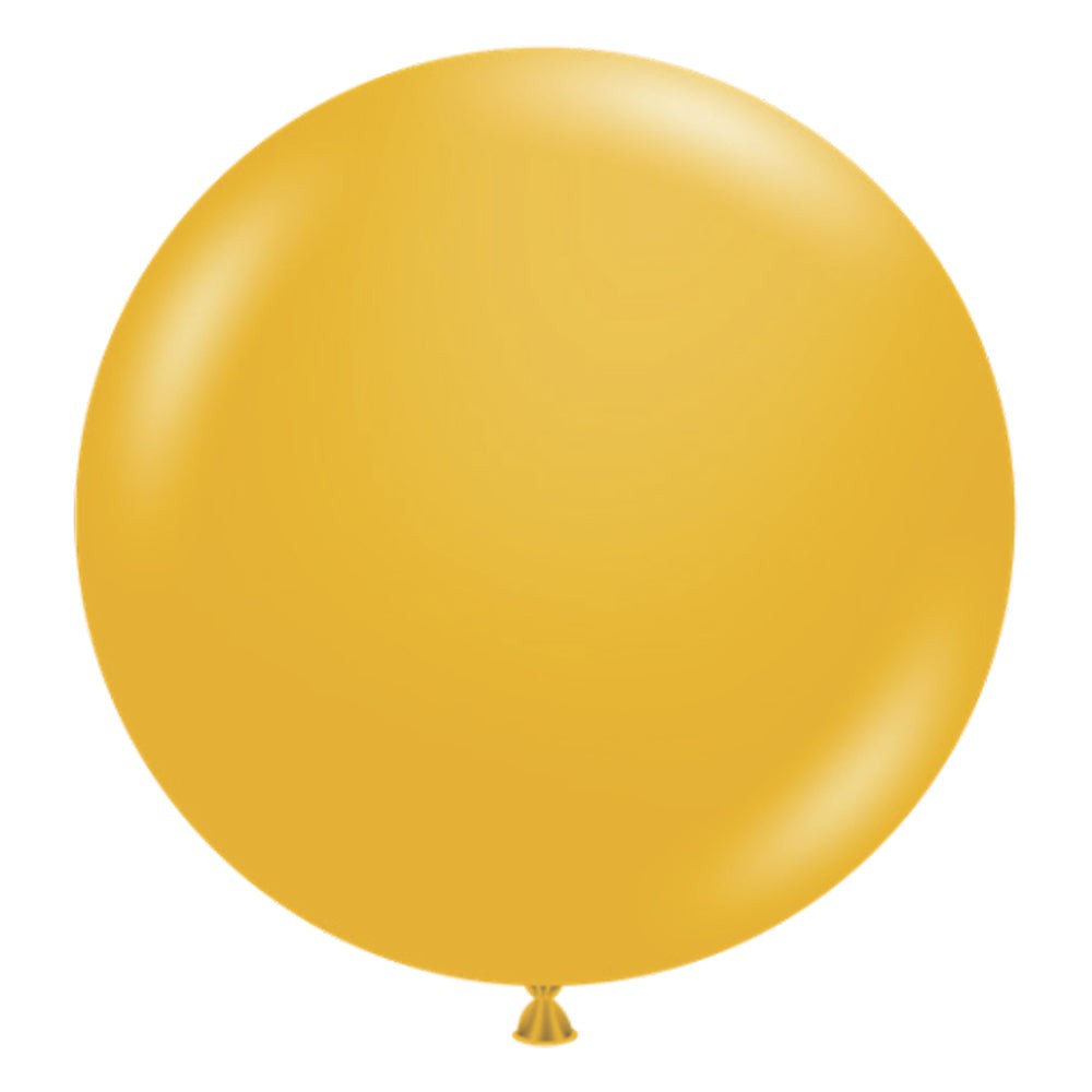 TUFTEX 24 inch TUFTEX MUSTARD Latex Balloons 24024-M