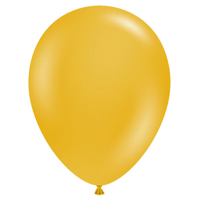 TUFTEX 5 inch TUFTEX MUSTARD Latex Balloons 15024-M