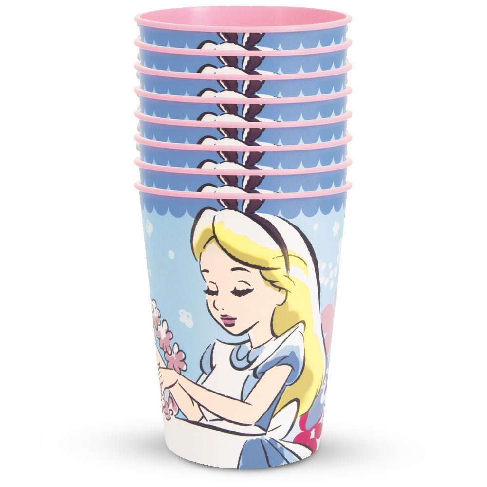 Unique 16 oz. ALICE IN WONDERLAND PLASTIC STADIUM CUPS (6 PK) Cups 77287-UN