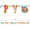 Unique 6.5ft COCOMELON JOINTED HAPPY BIRTHDAY BANNER Party Decor 21090-UN