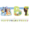 Unique 6 foot BLUEY JOINTED HAPPY BIRTHDAY BANNER Party Decoration 29608-UN