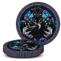 Unique 9 inch BLACK PANTHER ROUND DINNER PLATES (8 PK) Party Decoration 29695-UN