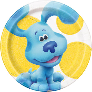 Unique 9 inch BLUE'S CLUES ROUND DINNER PLATES (8 PK) Plates 24435-UN