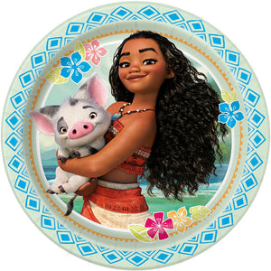 Unique 9 inch MOANA ROUND DINNER PLATES (8 PK) Plates 59815-UN