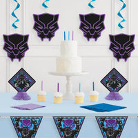 Unique BLACK PANTHER DECORATING KIT Party Decoration 29691-UN