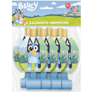 Unique BLUEY BLOWOUTS (8 PK) Party Decoration 29610-UN