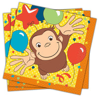 Unique CURIOUS GEORGE BEVERAGE NAPKINS (16 PK) Napkins 59261-UN