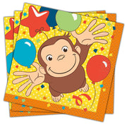 Unique CURIOUS GEORGE BEVERAGE NAPKINS (16 PK) Napkins 59261-UN