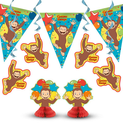 Unique CURIOUS GEORGE DECORATION KIT (7 PK ) Party Decor 59270-UN