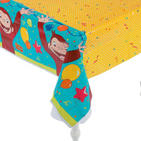 Unique CURIOUS GEORGE PLASTIC TABLE COVER 54 inch X 84 inch Party Decor 59263-UN