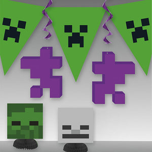 Unique MINECRAFT DECORATION KIT (7 PK) Party Decor 79428-UN