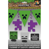 Unique MINECRAFT DECORATION KIT (7 PK) Party Decor 79428-UN