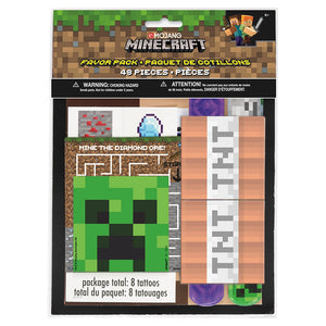 Unique MINECRAFT FAVOR PACK (48 PK) Favor Bags 79429T-UN