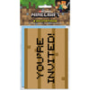 Unique MINECRAFT INVITATIONS (8 PK) Invitations 79414-UN